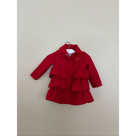 Cherokee Other - Cherokee Red Ruffles Girls Jacket Little Girls Size 2T Coat
